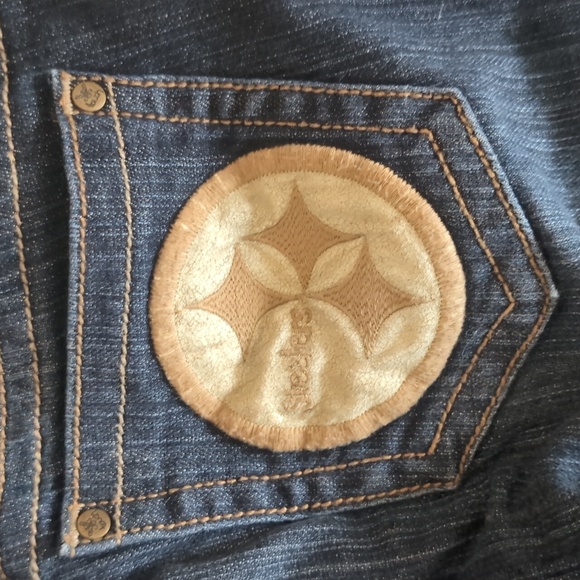 Touch by Alyssa Milano Pittsburgh Steelers Jeans Boot cut Size 27 - Picture 5 of 5